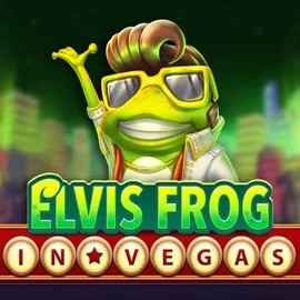 Official Slots logo: Elvis Frog In Vegas by BGAMING at Vicibet Casino