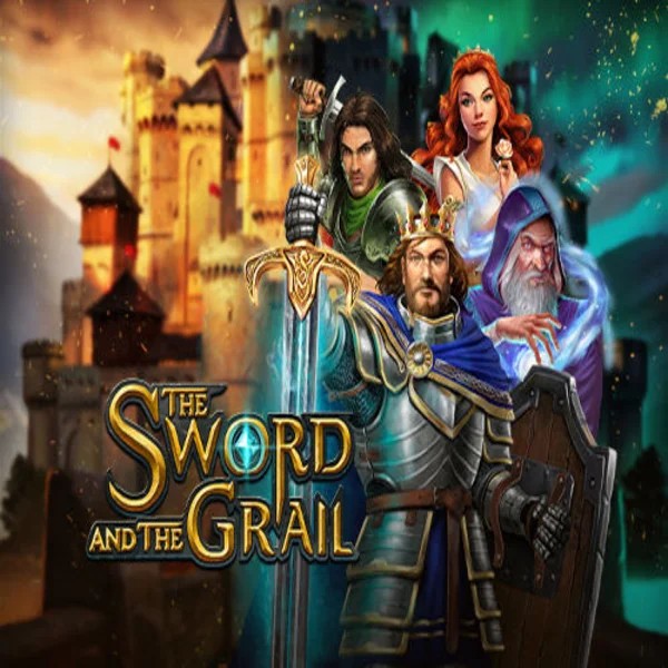 The Sword and the Grail logo by Play'n GO Vicibet Casino